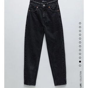 Zara Black Mom Jeans